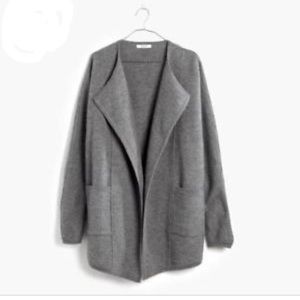 madewell oversized sweater jacket